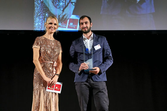 Dr. Alessandro Faragli (CEO BOCAhealth) bei der Preisverleihung 2019